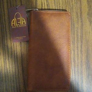 Alfa Bags wallet tan NEW